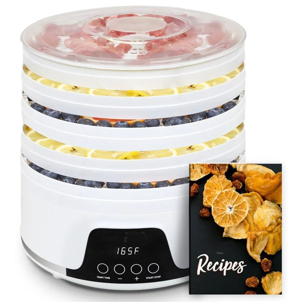 Herbs Temperature Control 5 BPA-Free Trays Small Dryer Machine Jerky Food Dehydrator