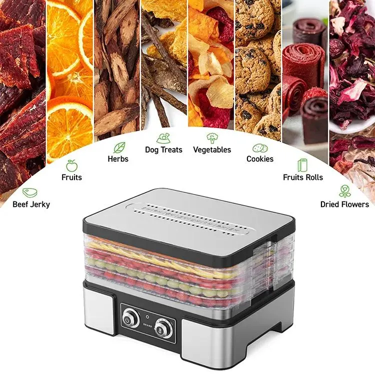 Stainless Steel ABS Food Dehydrator 8 Trays Food Dehydrator Machine