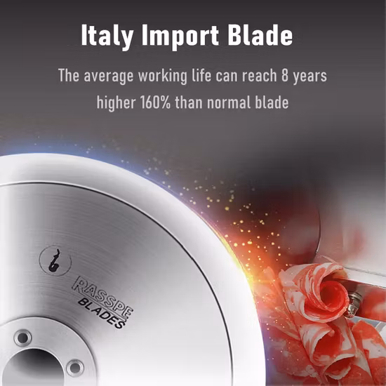 Kommerzielle Küche Ausrüstung Automatische 12 zoll Fleischwolf Schneiden Maschine Stahl Klinge Elektrische Deli Fleisch Käse Lebensmittel Schinken Slicer